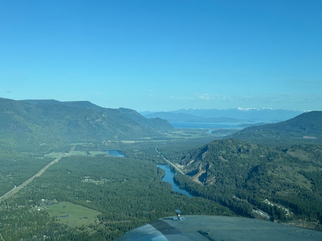 Lake Flight over Clark Fork River